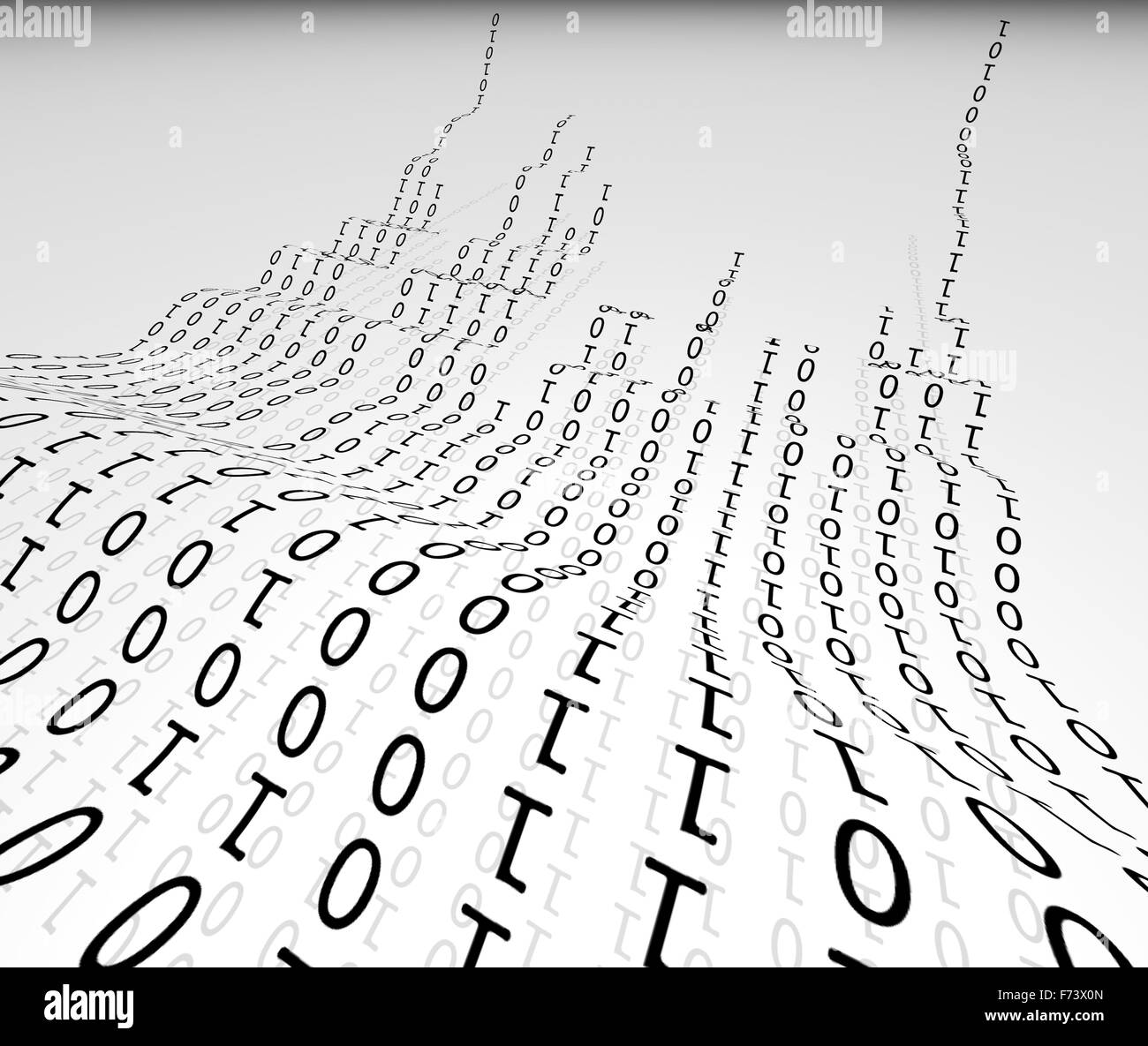 Binary code isolated over white background Stock Photo Alamy