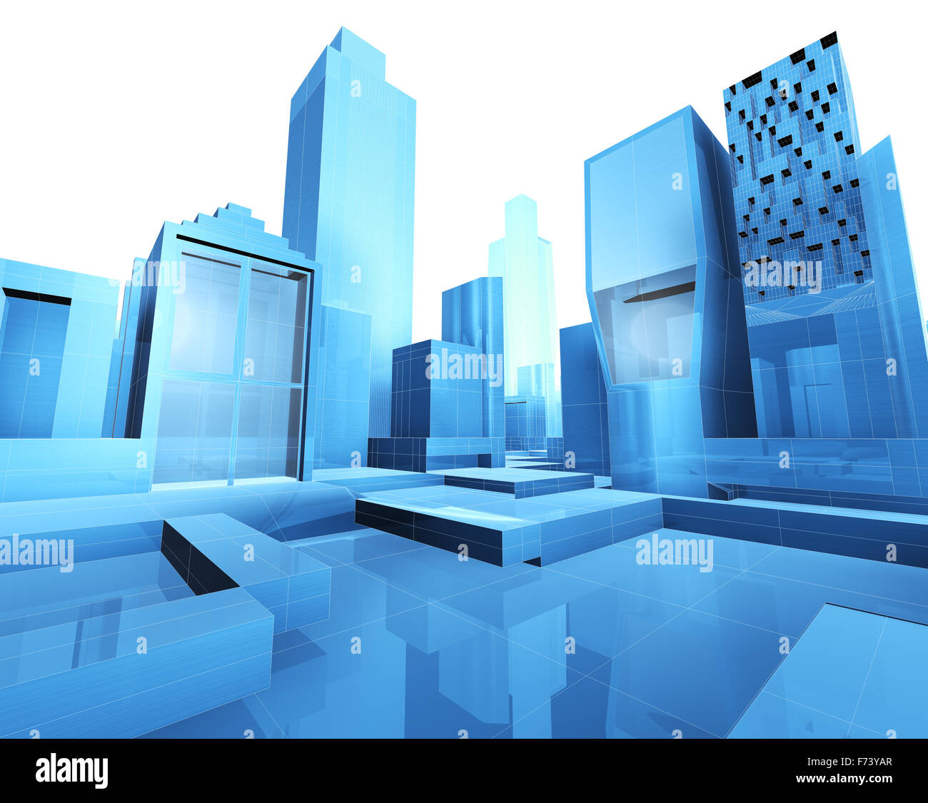 City blueprint Stock Photo