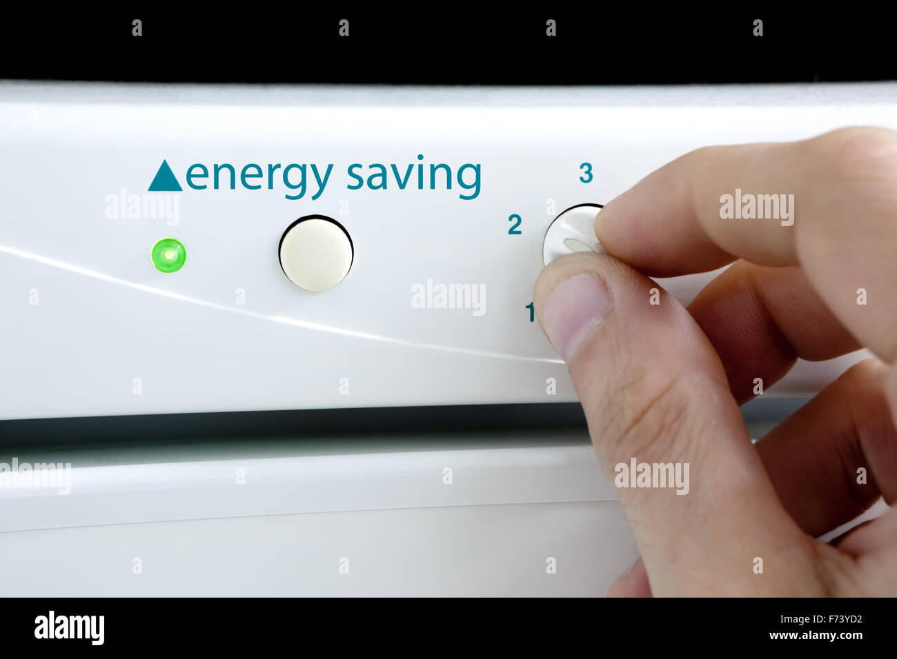 Concept of saving energy and appliance Stock Photo