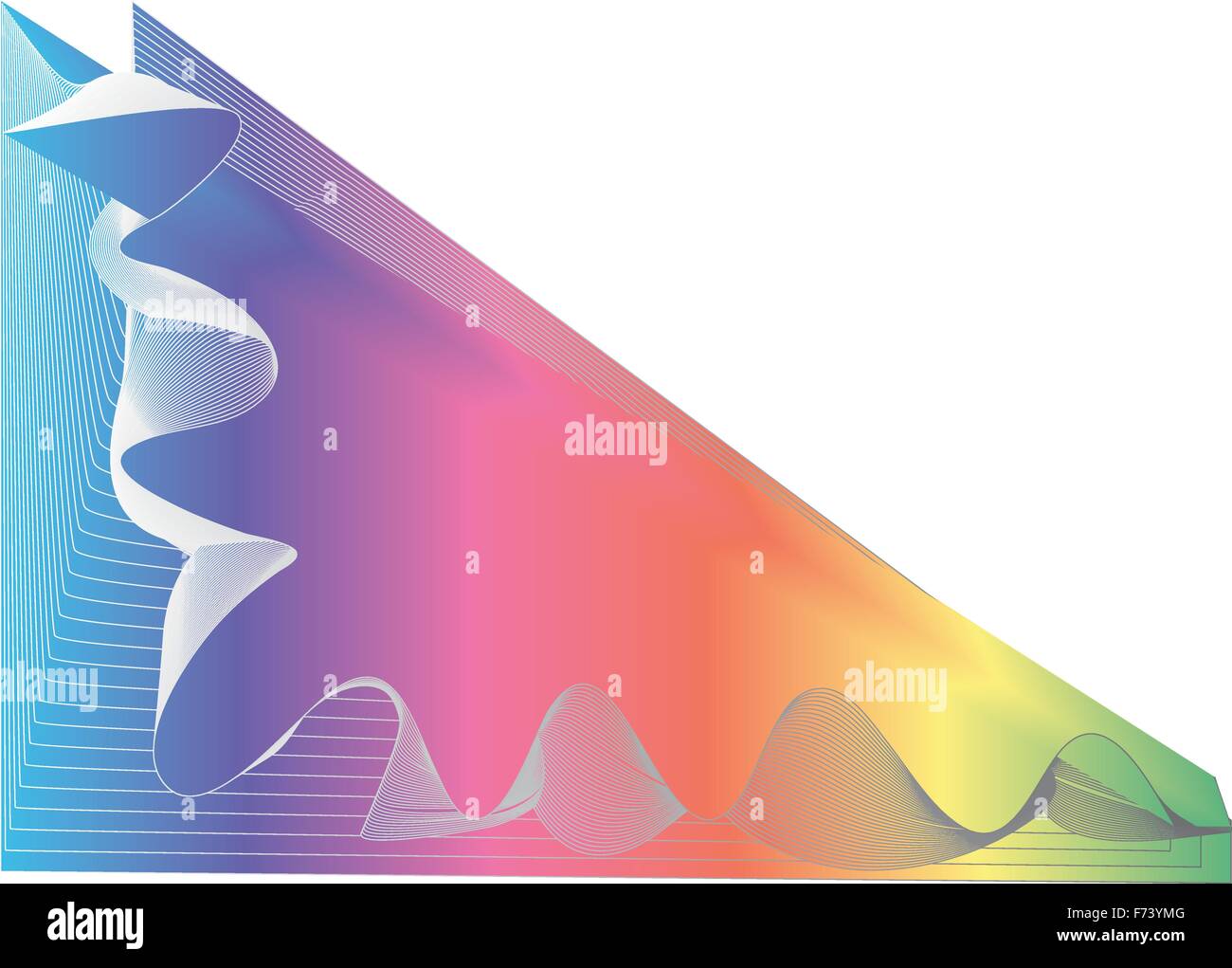 Abstract vector background design. Colorful Rainbow in white background ...