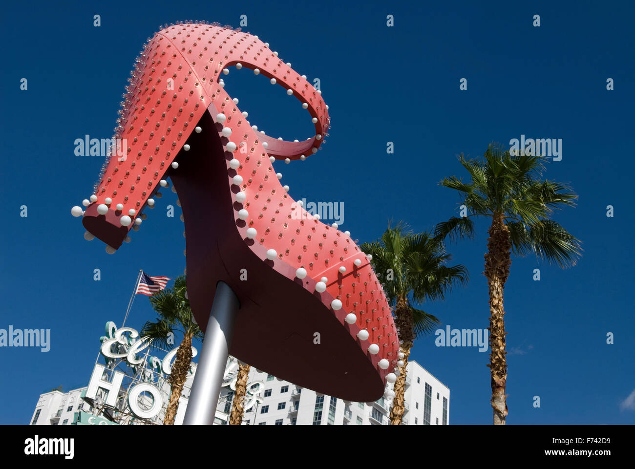 High Heel Sculpture  Las Vegas Nevada USA Stock Photo