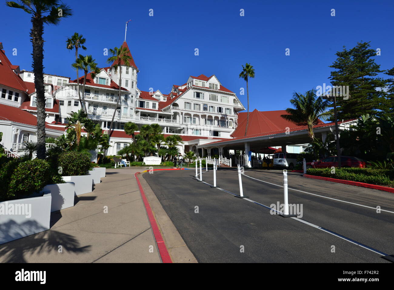 Hotel del Coronado  beach front hotel in the city of Coronado, Stock Photo
