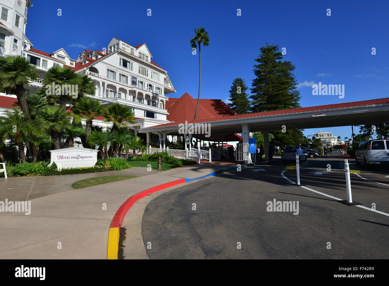 Hotel del Coronado  beach front hotel in the city of Coronado, Stock Photo