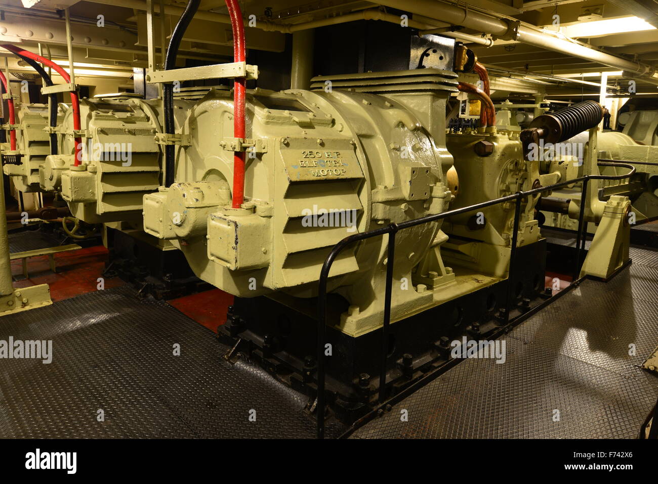 The engine room of the Queen Mary Stock Photo Alamy