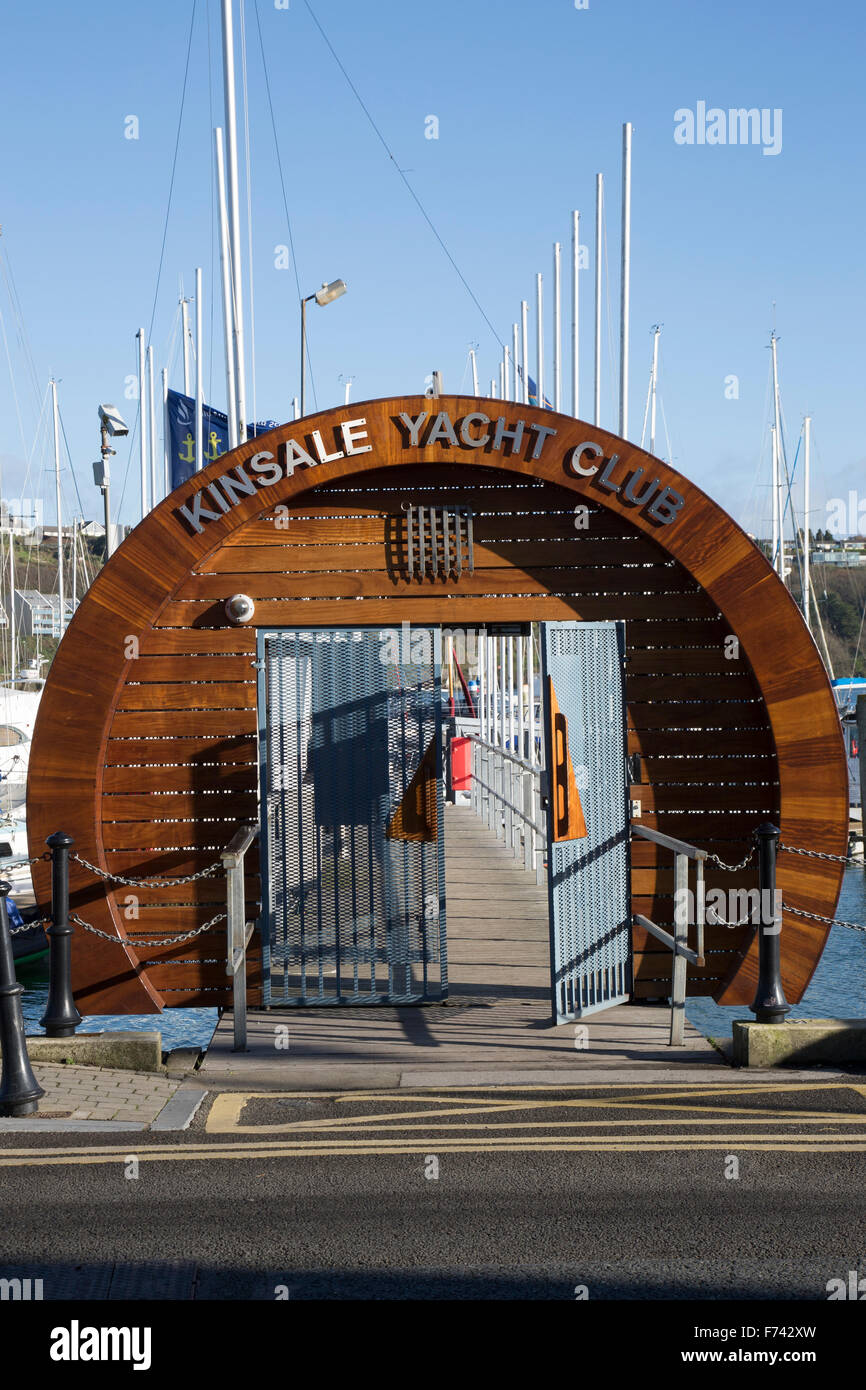 Kinsale Yacht Club entrance County Cork Stock Photo