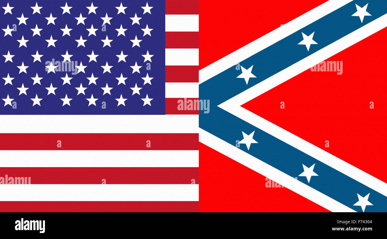 Civil war flags north south hires stock photography and images Alamy