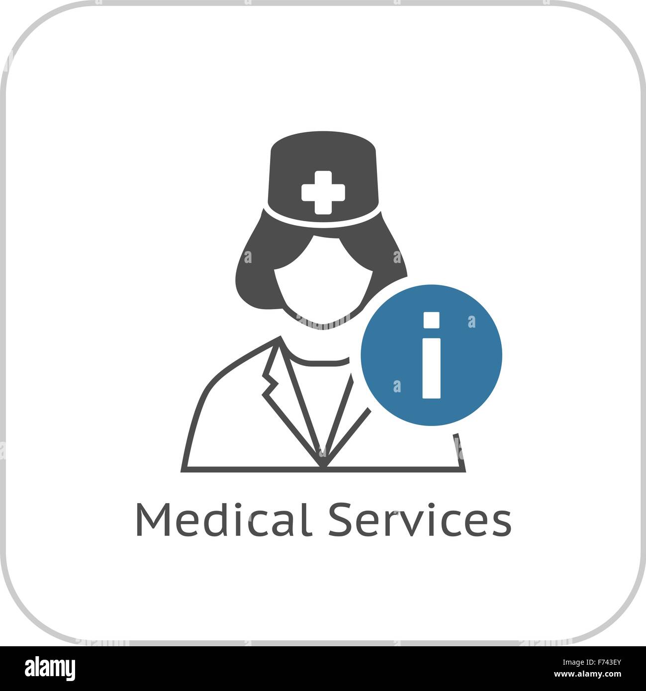 Medical Services Icon. Flat Design. Stock Vector