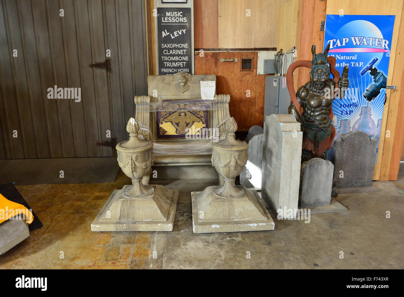 A props department at Paramount pictures in Los Angeles Stock Photo Alamy