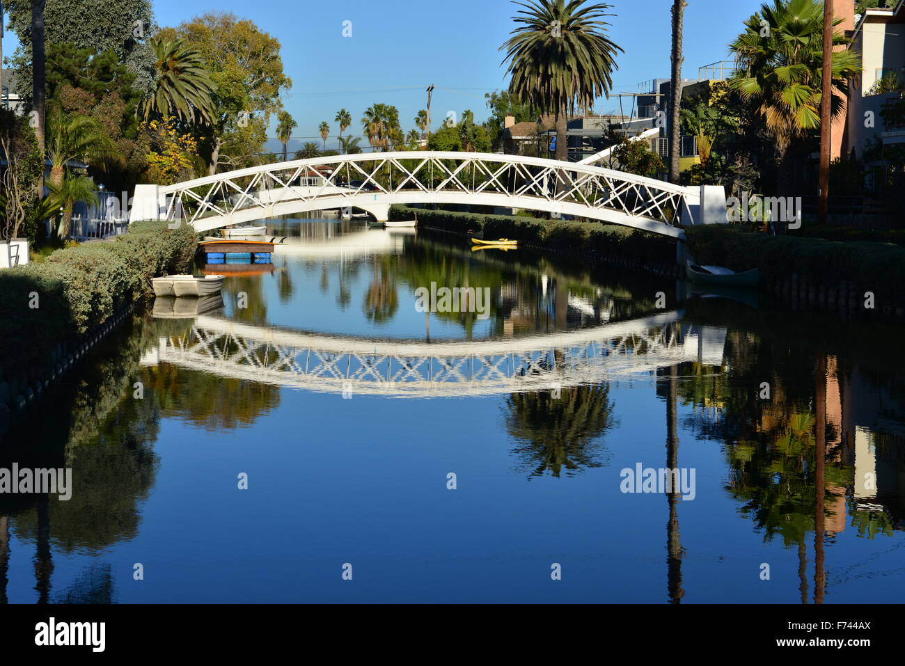 Canals at Venice Beach California Stock Photo Alamy