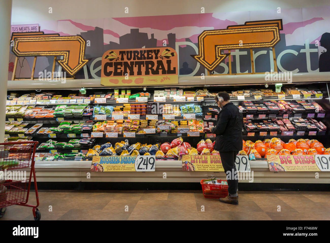 "Turkey Central" in a Trader Joe's supermarket in New York on Tuesday