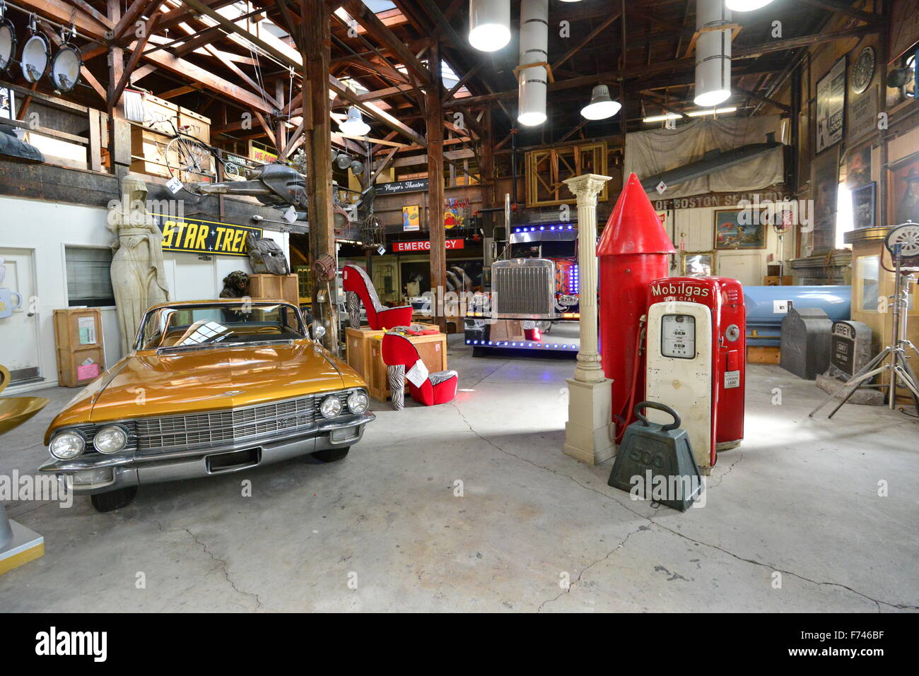 A props department at Paramount pictures in Los Angeles Stock Photo Alamy