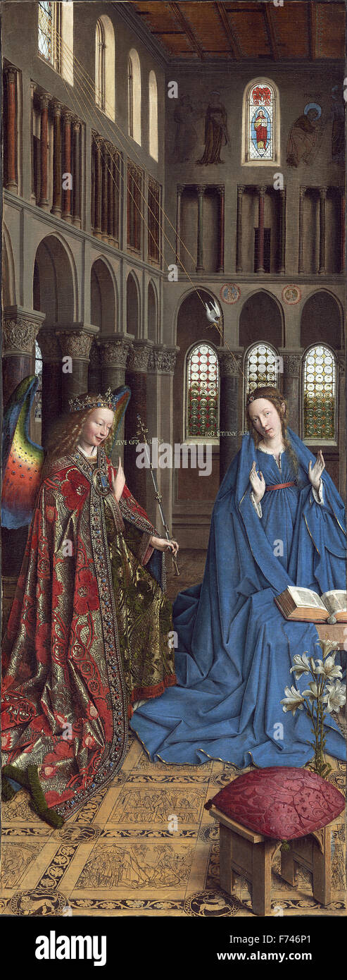 Jan Van Eyck - The Annunciation Stock Photo