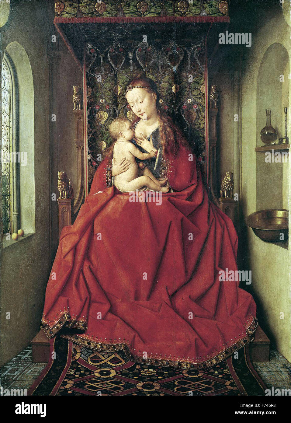 Jan Van Eyck - Lucca Madonna Stock Photo