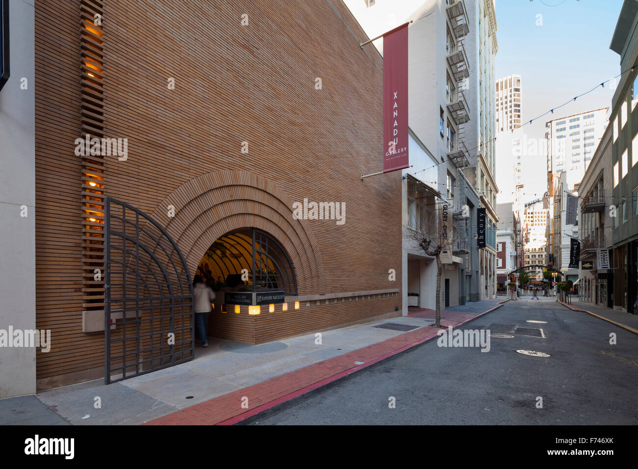 San Francisco's only Frank Lloyd Wright building, Maiden Lane, California, USA Stock Photo