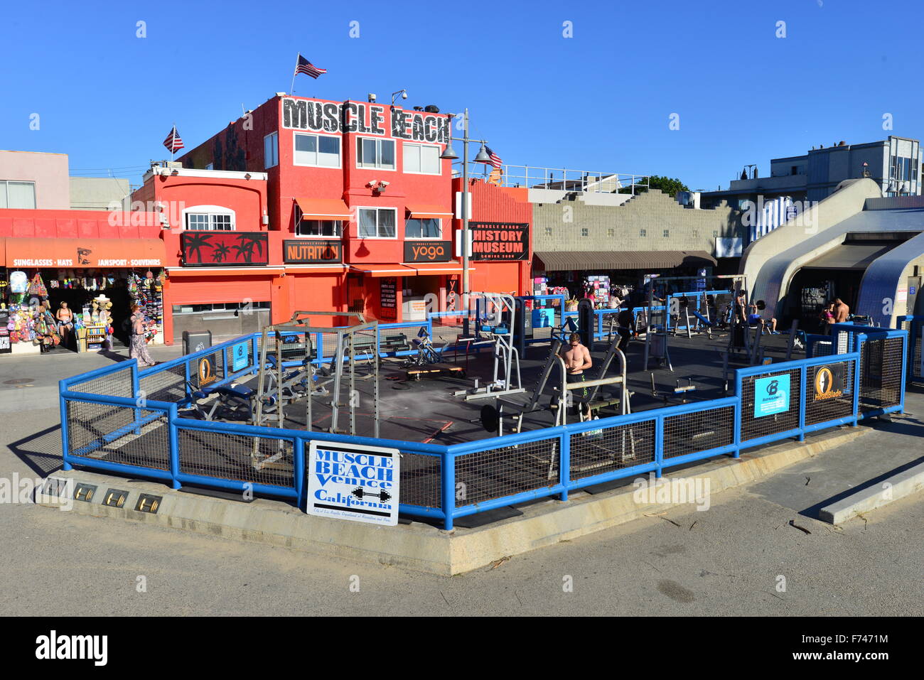 Muscle Beach California Stock Photo Alamy