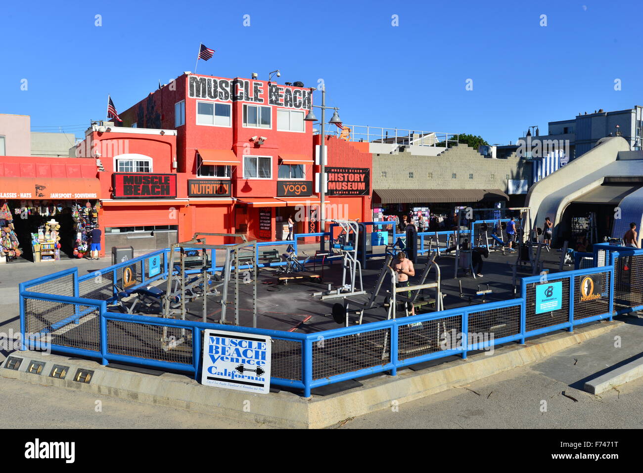 Muscle Beach California Stock Photo Alamy