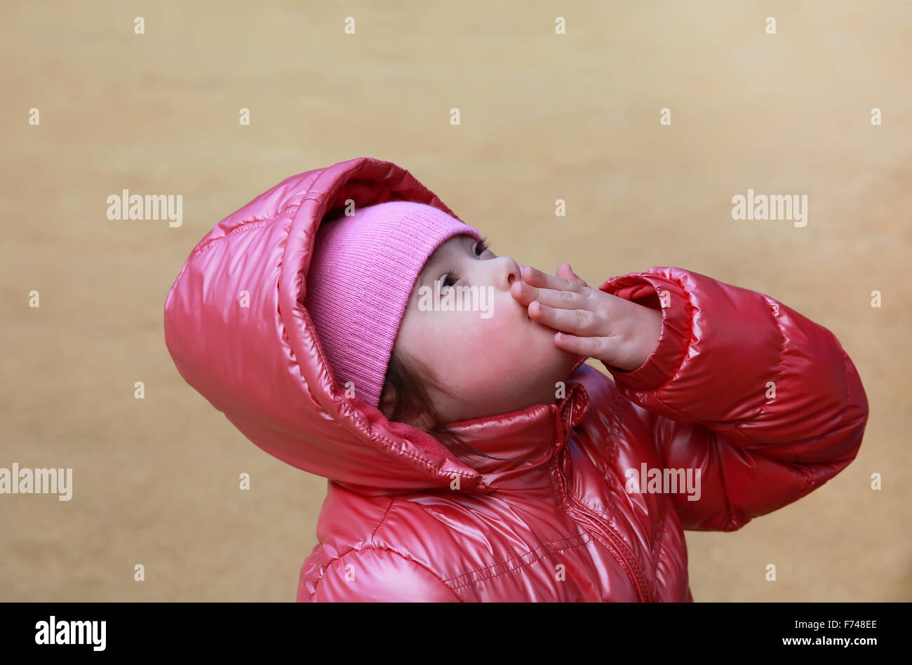 Portrait of beautiful girl on the playground Stock Photo - Alamy