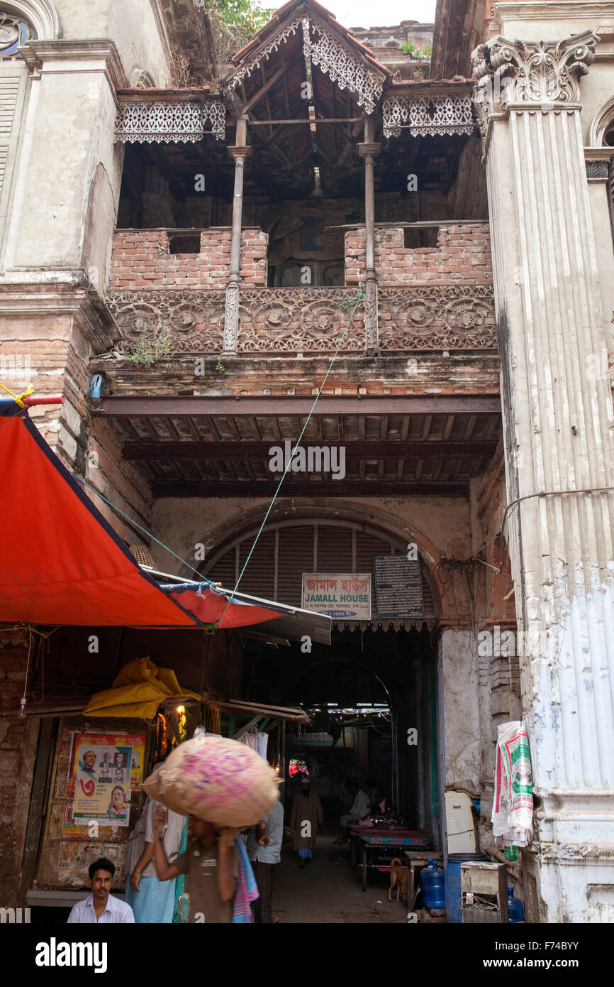 DHAKA, BANGLADESH 17th November View of old building Ruplal House in