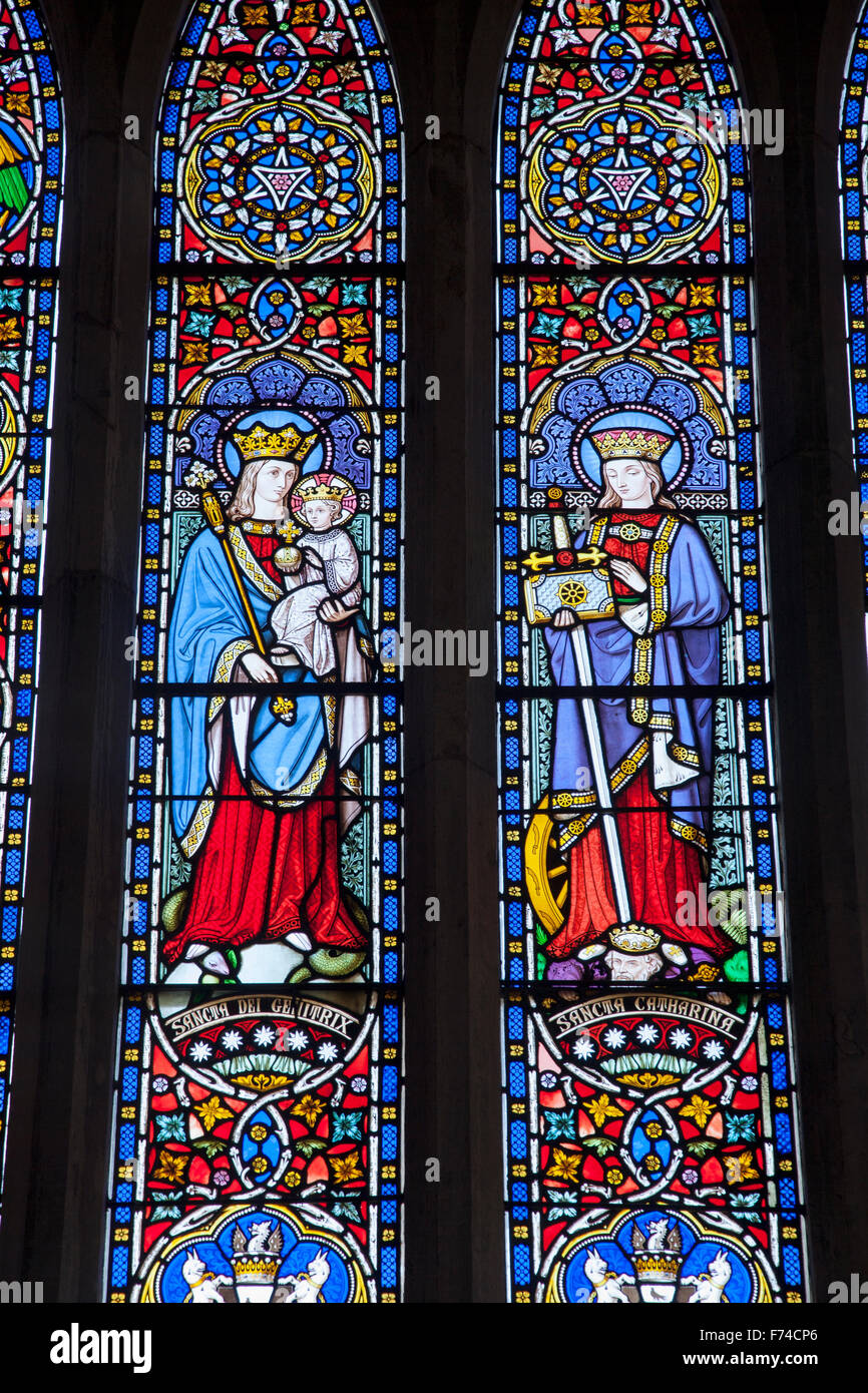 Stained Glass Window; Cathedral Church; Killarney; County Kerry; Ireland  Stock Photo - Alamy