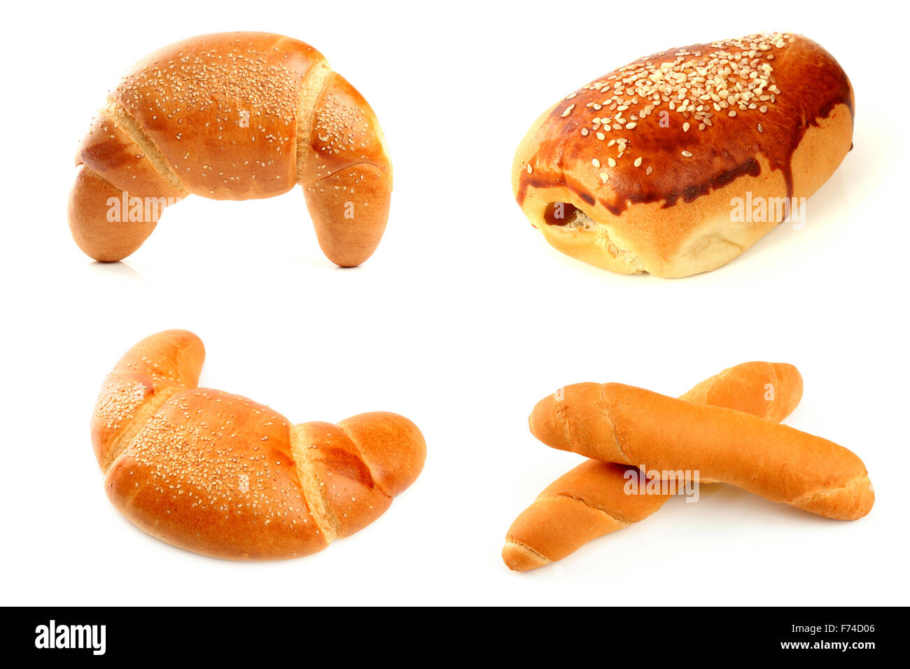 Various Types Of Bread Stock Photo Alamy