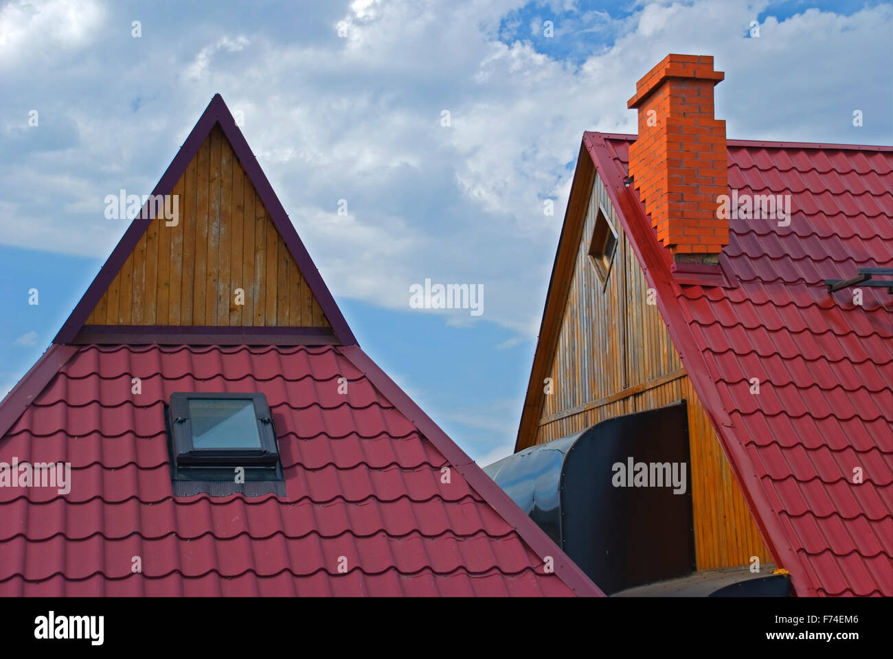 Roofs of houses Stock Photo
