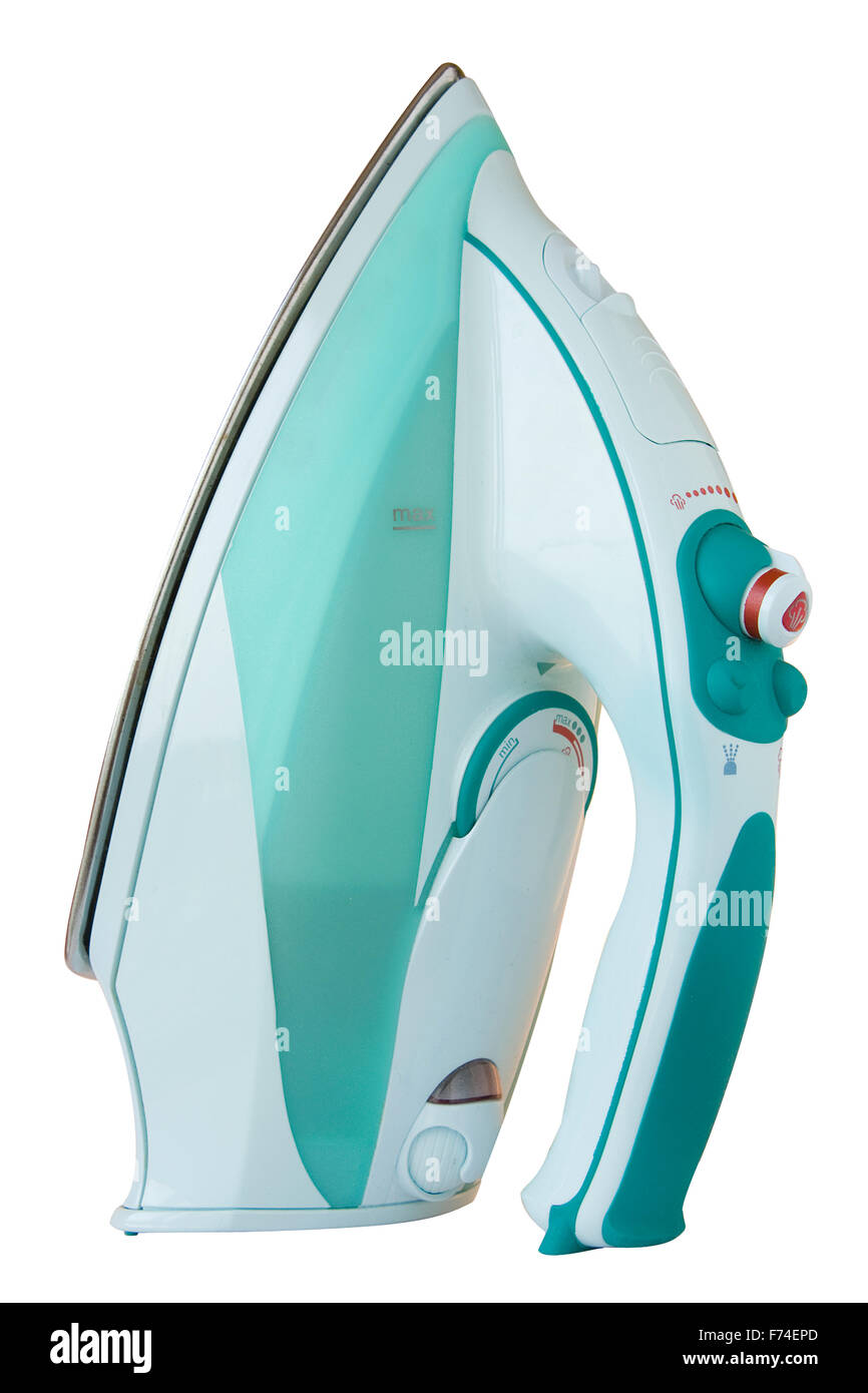 Modern electric iron it is vertically Stock Photo Alamy