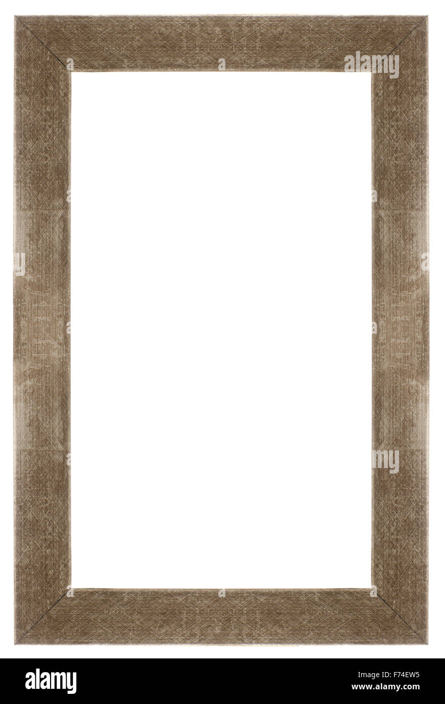 Wooden picture frame isolated on white background Stock Photo - Alamy