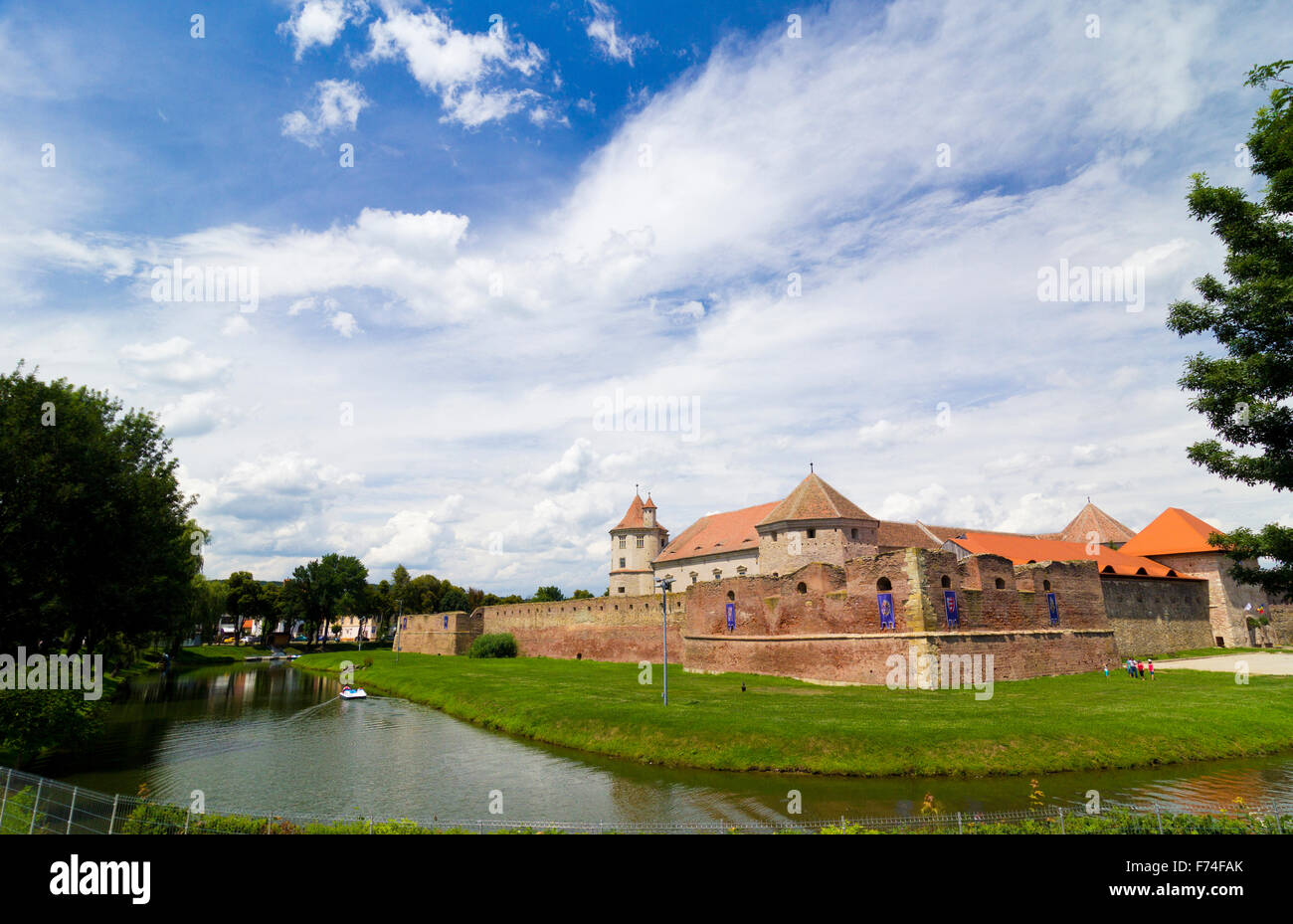 Fagaras Medieval Fortified Fortress in Transylvania, Romania Stock ...