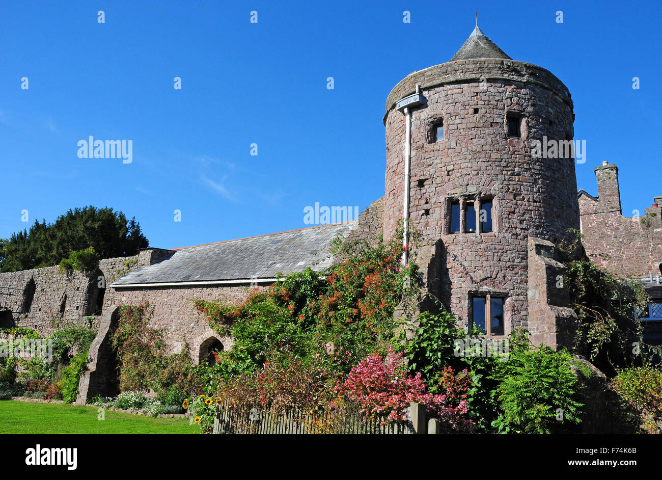 Tiverton Castle Stock Photo