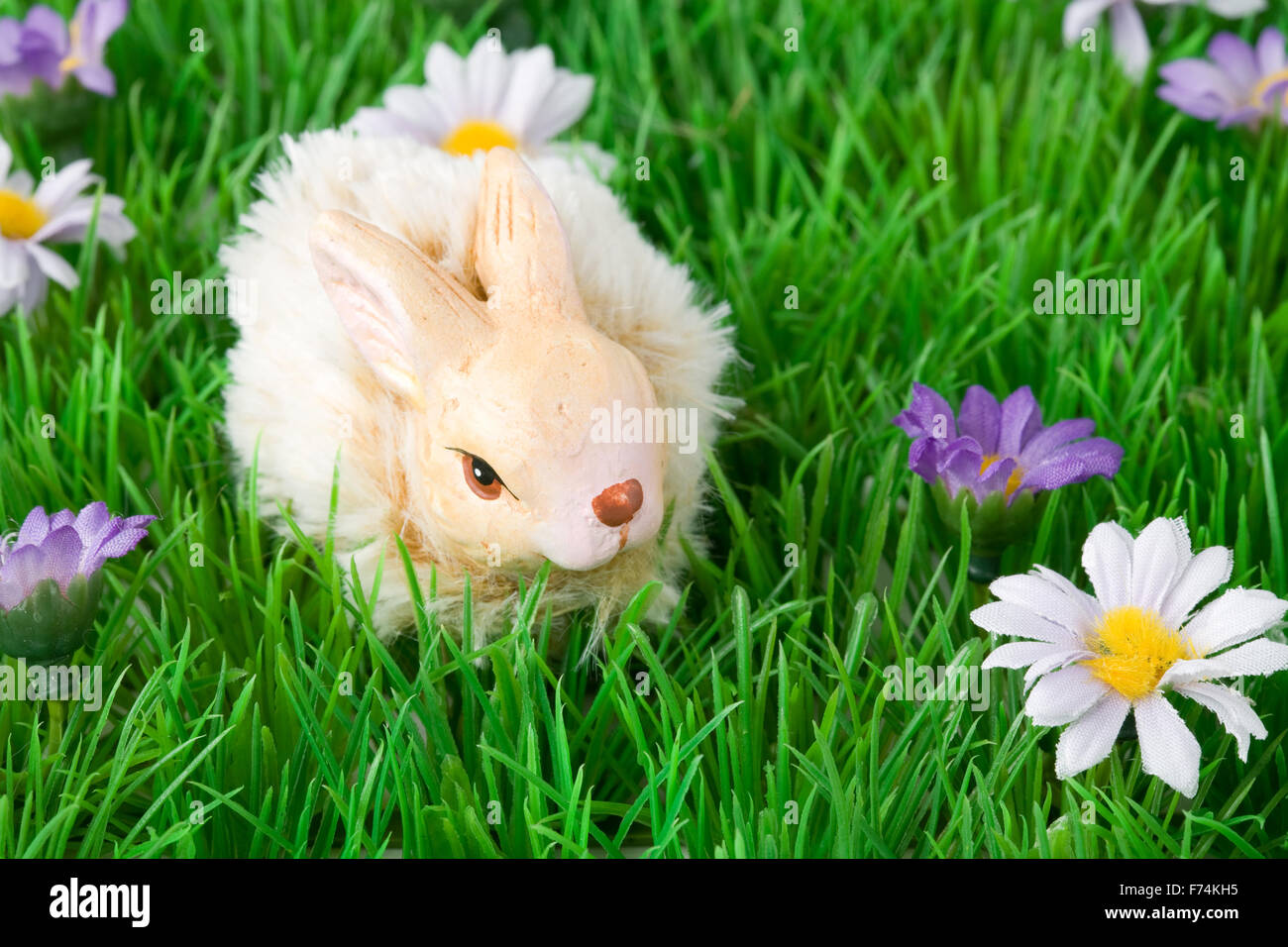 Easter decoration with bunny Stock Photo - Alamy