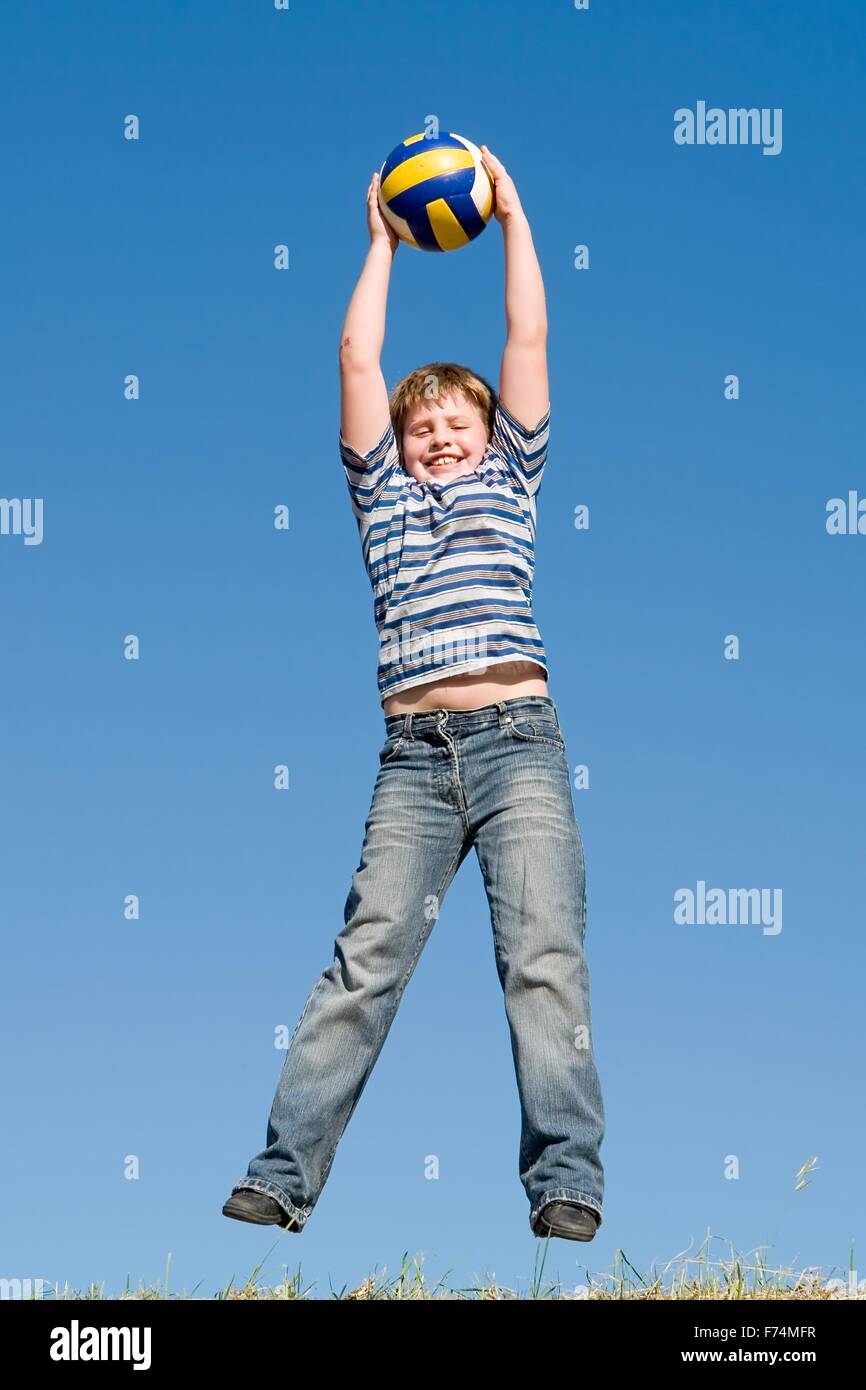 boy with ball Stock Photo - Alamy