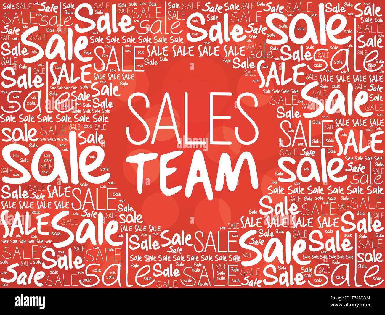 Sales Team word cloud background, business concept Stock Vector Image