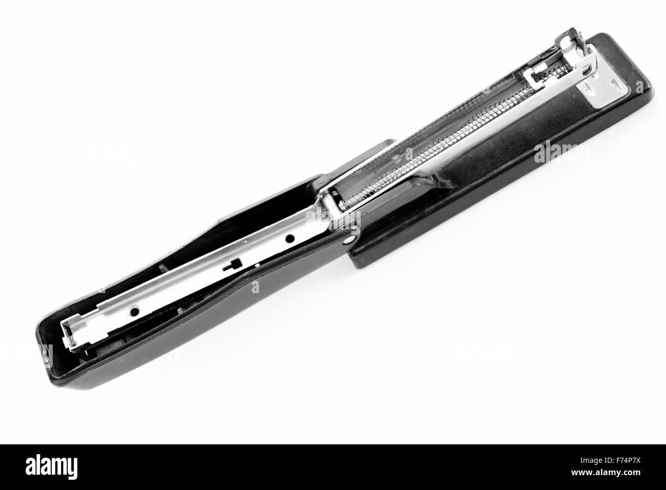 Open black stapler Stock Photo Alamy