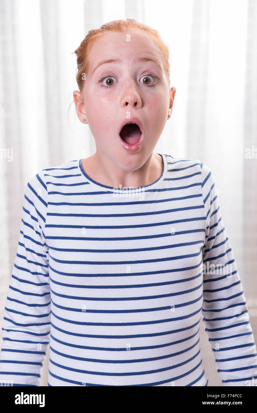 Scared Face Teen, Stock image