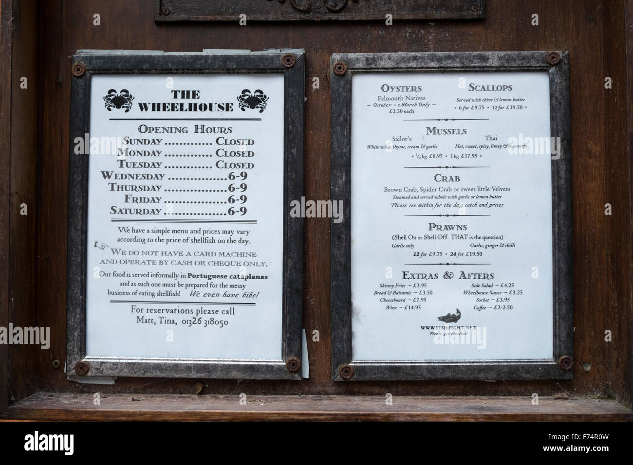 The cheap wheelhouse menu