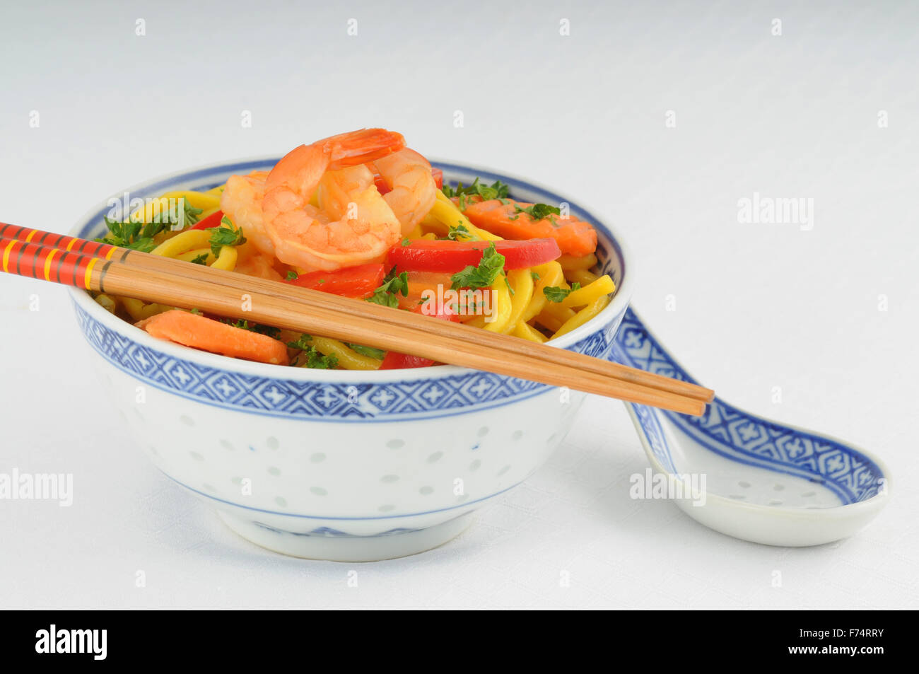 Chinese Shrimp and Noodles Stock Photo - Alamy