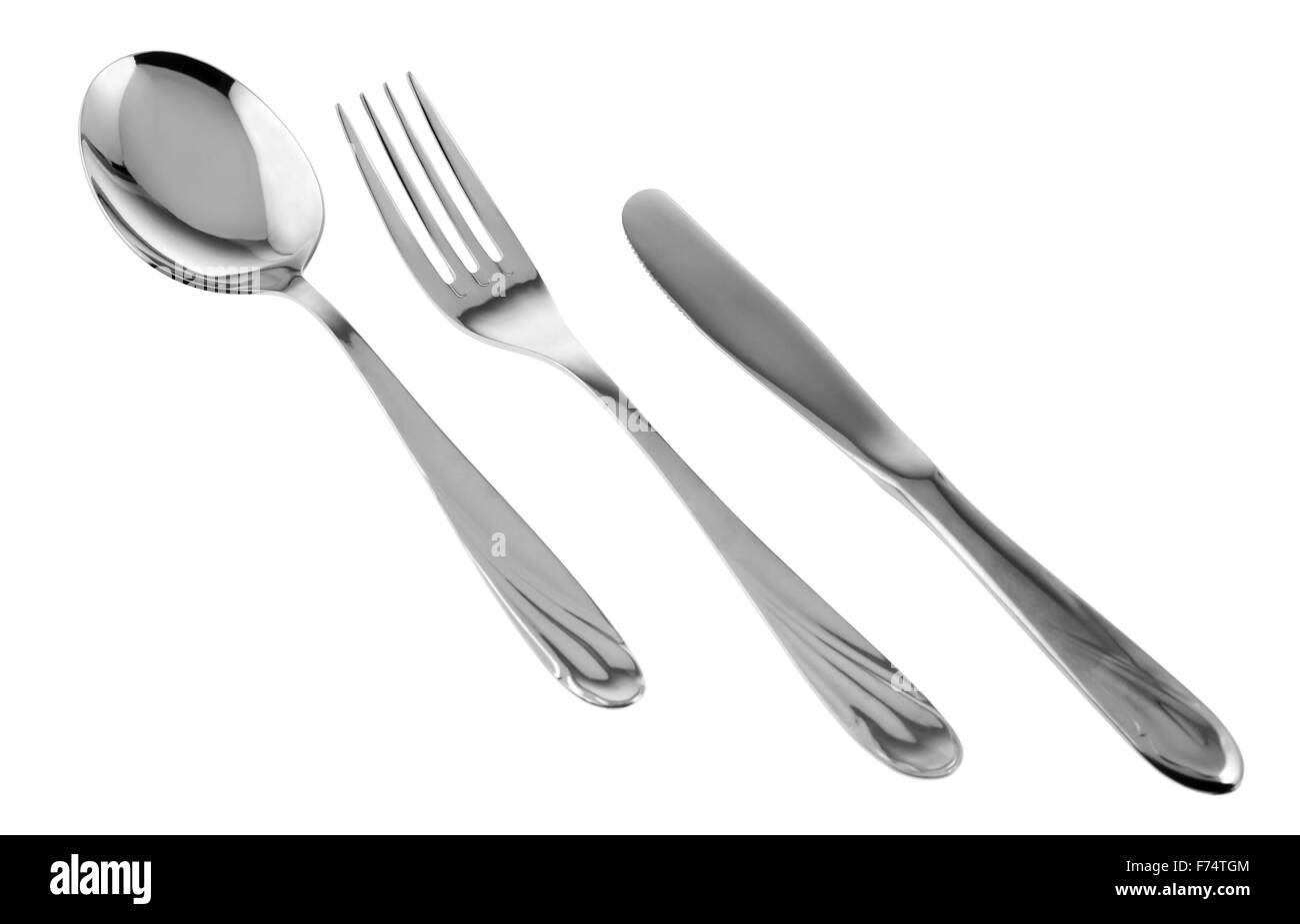 spoon fork knife Stock Photo Alamy