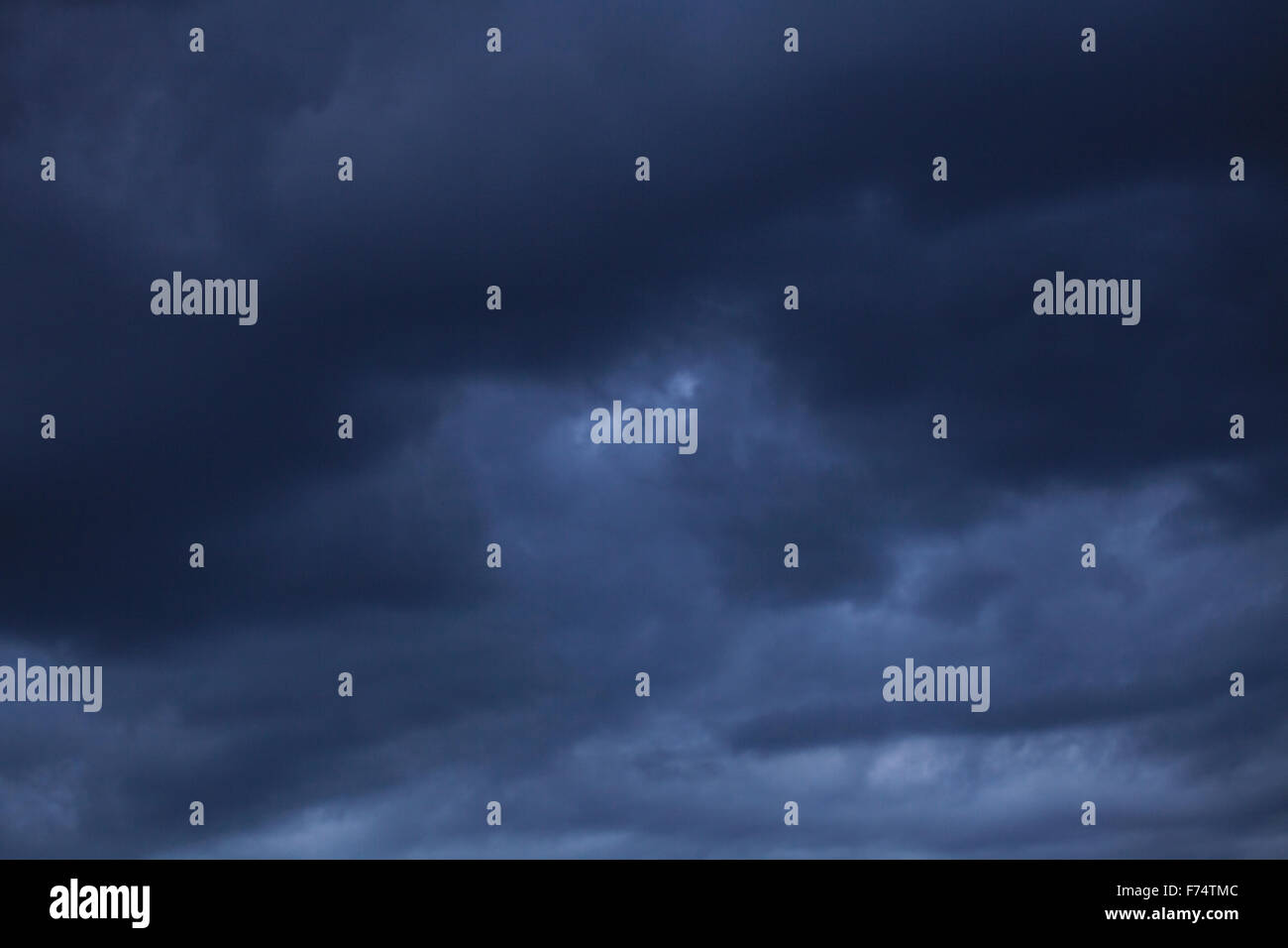 Blue dark night sky with clouds Stock Photo - Alamy