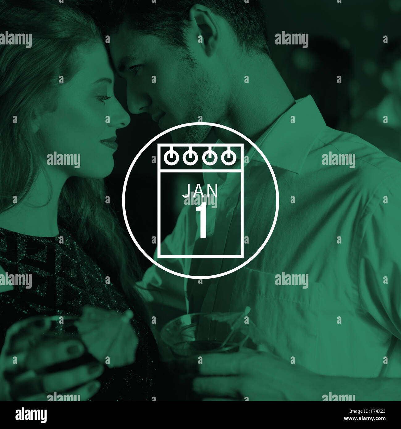 Composite image of calendar Stock Photo