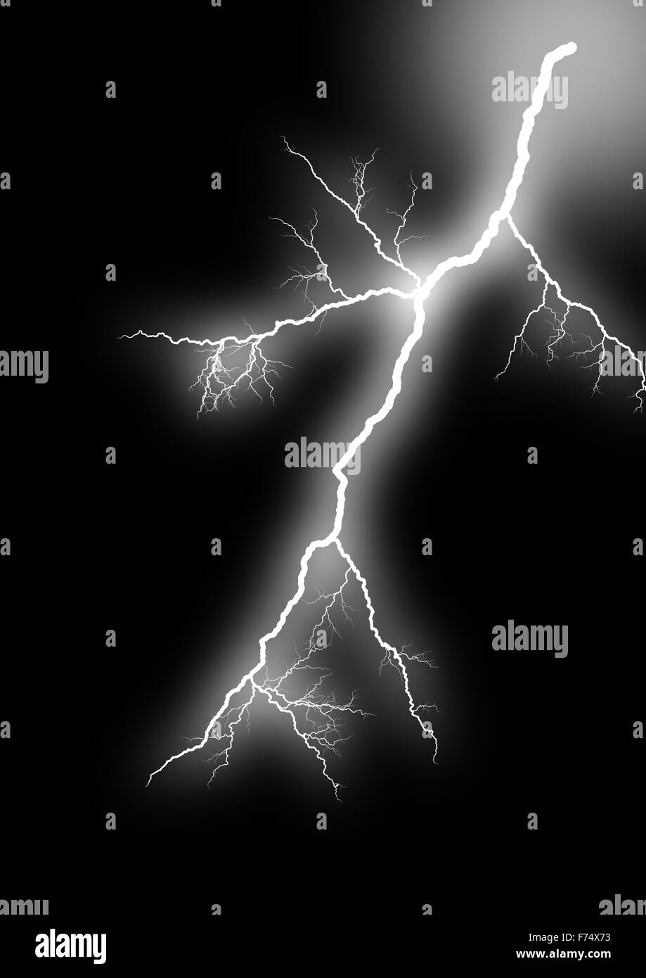 Lightning isolated Stock Photo - Alamy