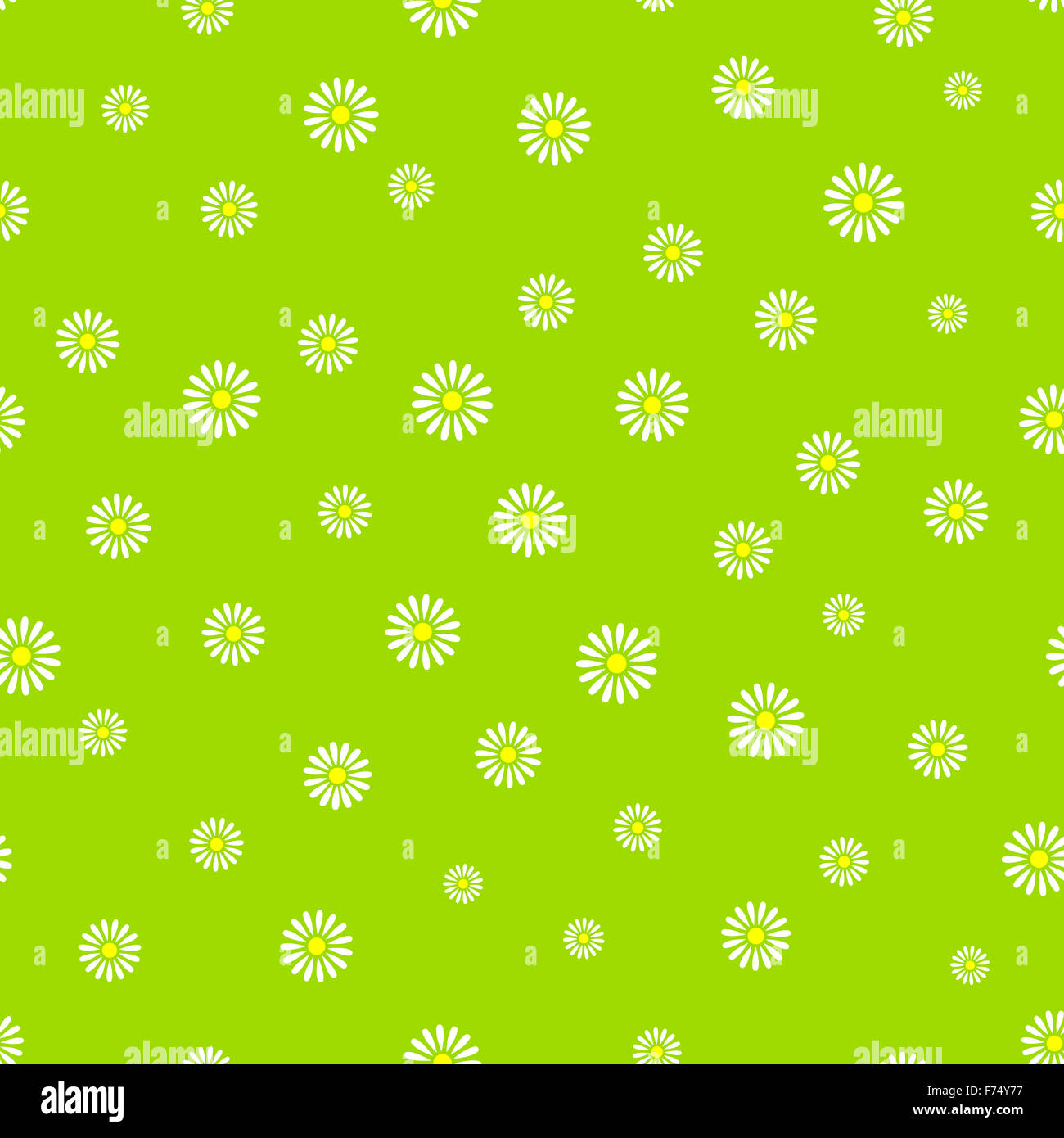 Flower on green seamless pattern background Stock Photo - Alamy