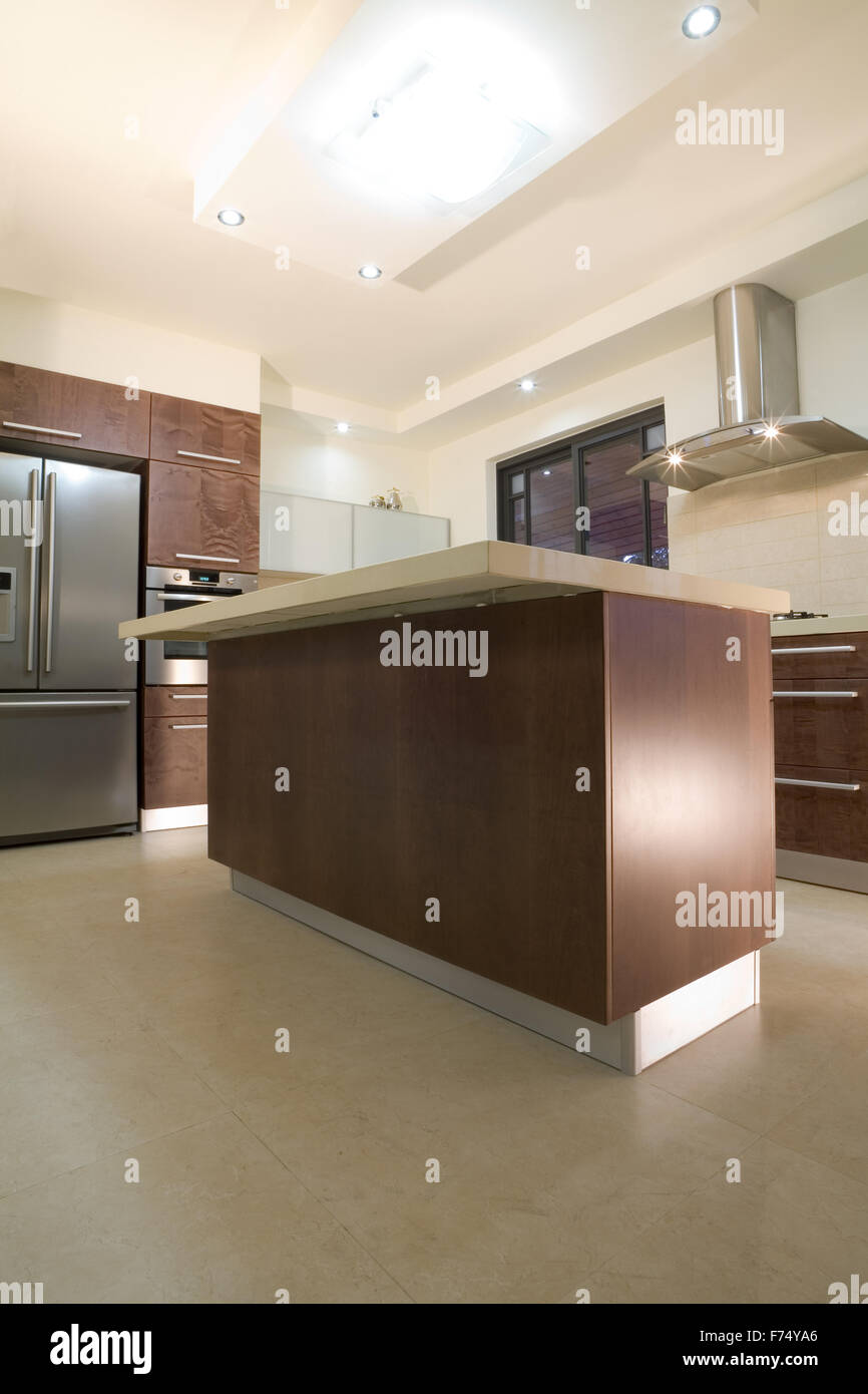 Kitchen luxury design Stock Photo