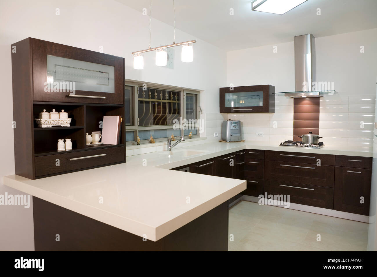 Kitchen luxury design Stock Photo