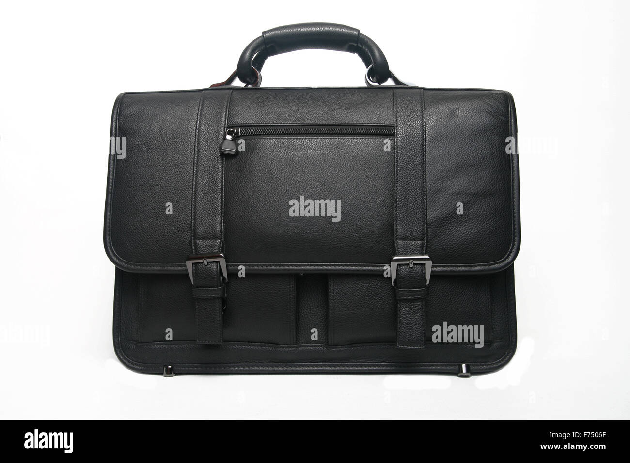 black briefcase Stock Photo