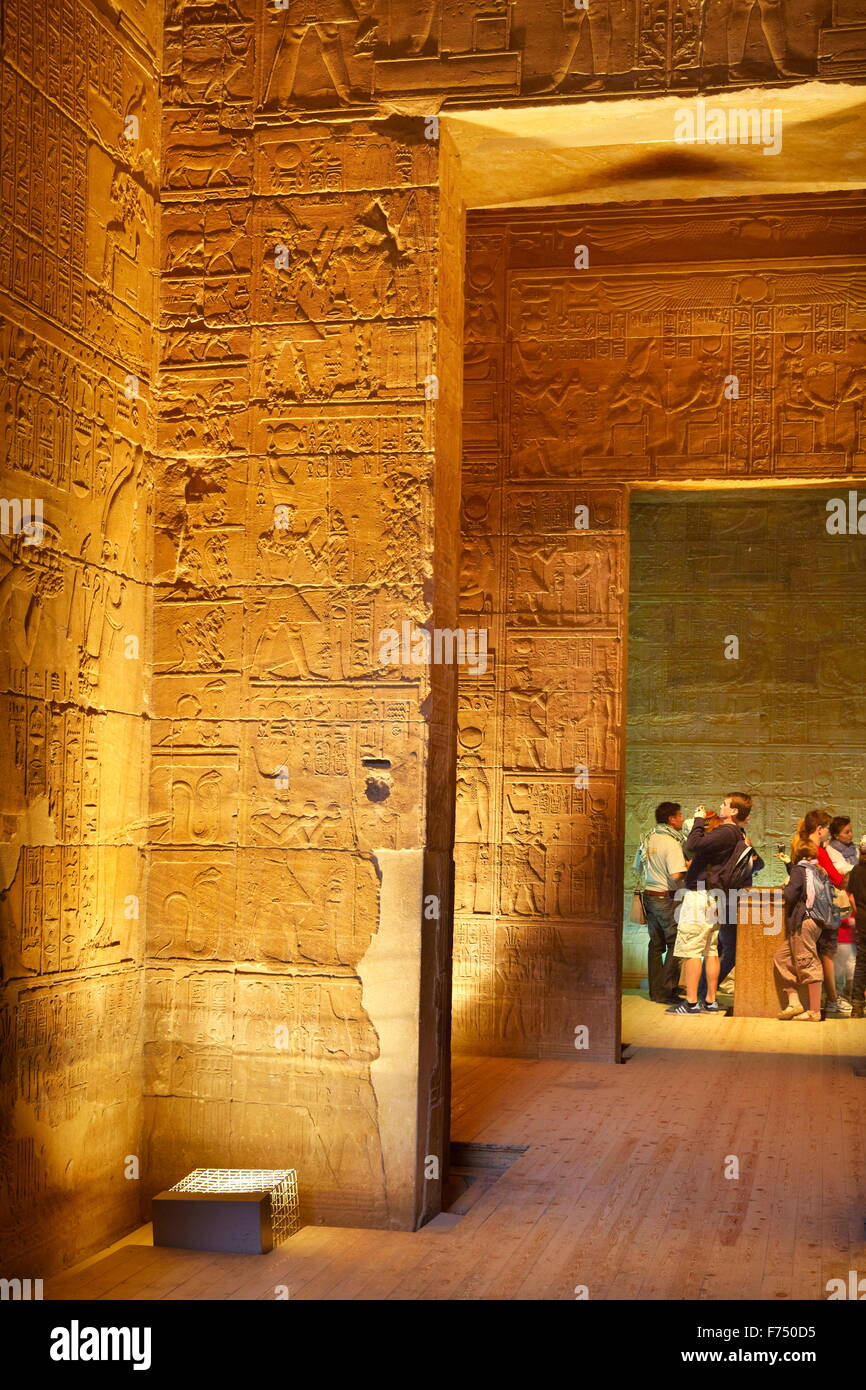 Egypt - Philae Island, The Temple of Isis, UNESCO Stock Photo