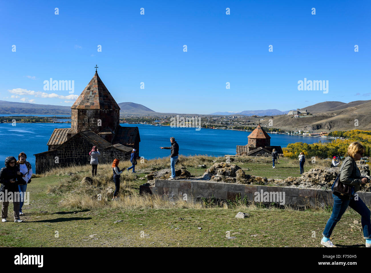 Sevanavank monastery in Armenia Stock Photo