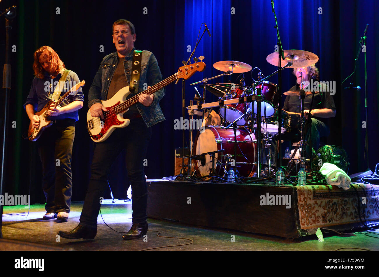 Band of Friends on stage featuring Marcel Scherpenzeel, Gerry McAvoy and Ted McKenna Stock Photo