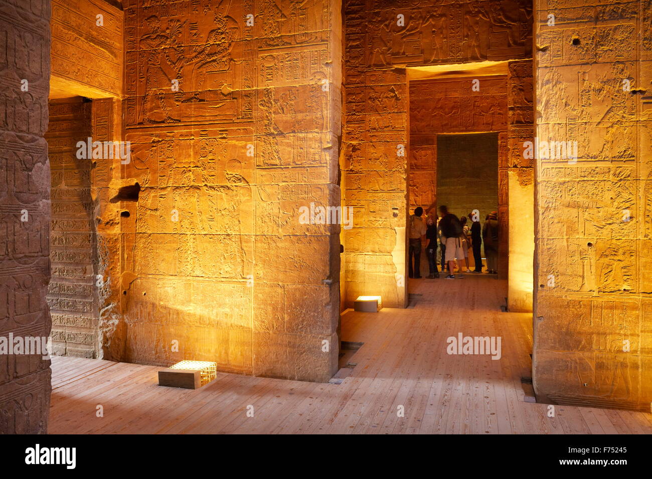 Egypt - Philae Island, The Temple of Isis, UNESCO Stock Photo