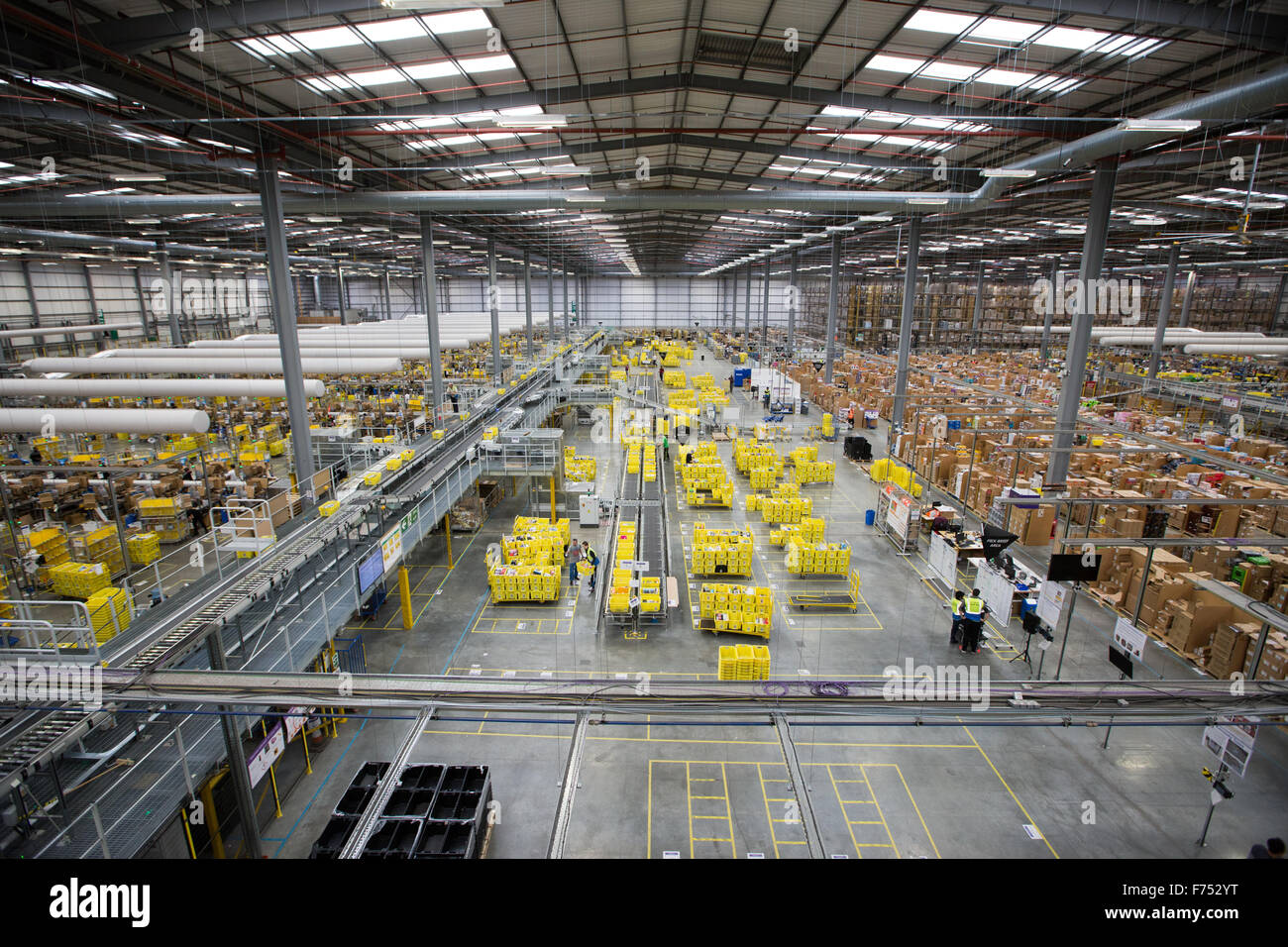 The Amazon fulfilment centre in Hemel Hempstead,Hertfordshire on