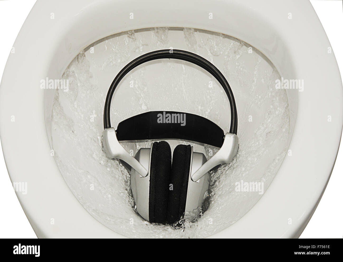 Headphones. Stock Photo